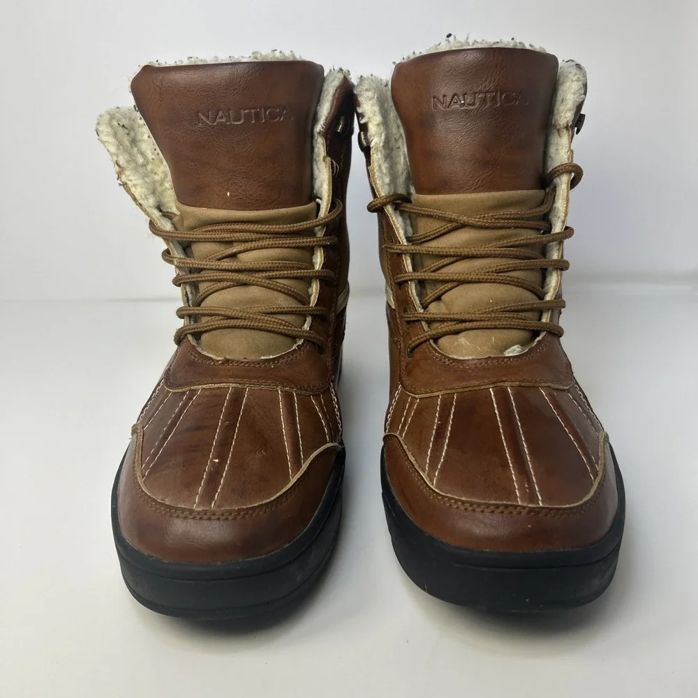 Nautica Men's Lockview Duck Boots - Brown/Tan - Size‎ 11 - Winter Snow Boots